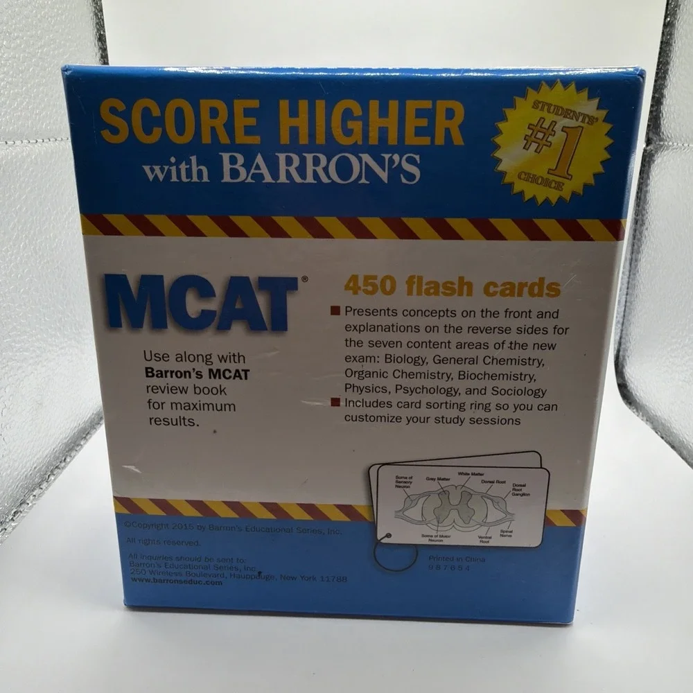 Barron's‎ MCAT Flash Cards - Cards By Kupillas, Lauren Marie - GOOD